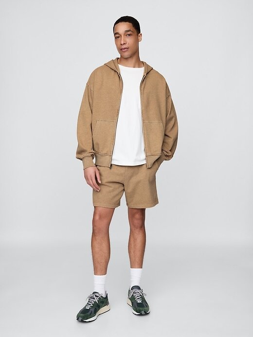 Pantalones cortos deportivos de felpa francesa de peso pesado Pantalones cortos deportivos de felpa francesa de peso pesado