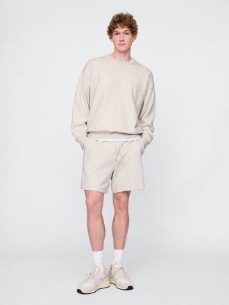 Pantalones cortos deportivos de felpa francesa de peso pesado