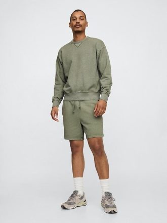 Pantalones cortos deportivos de felpa francesa de peso pesado