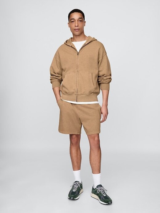 Pantalones cortos deportivos de felpa francesa de peso pesado Pantalones cortos deportivos de felpa francesa de peso pesado