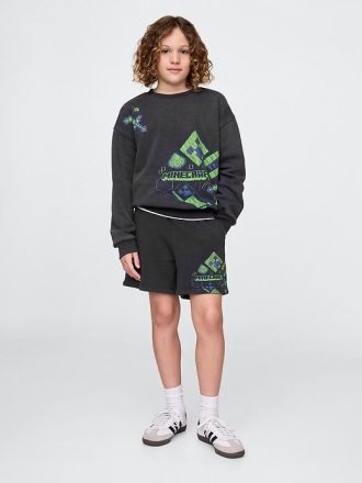 Pantalones cortos deportivos fáciles de usar con gráficos para niños de 5″