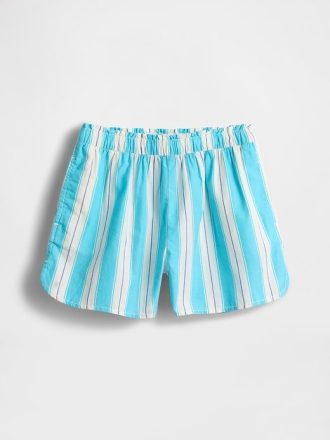 Pantalones cortos fáciles de popelina para niños Pantalones cortos fáciles de popelina para niños