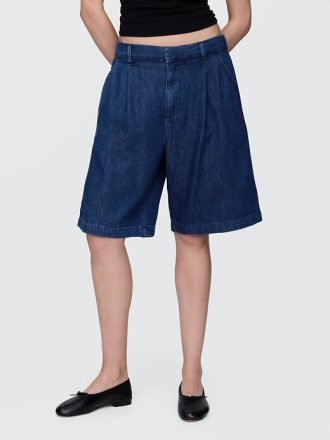 Pantalones cortos largos ultrasuaves de tiro alto 365 Pantalones cortos largos ultrasuaves de tiro alto 365