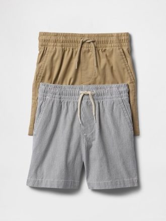 Pantalones cortos para bebés y niños pequeños (paquete de 2)