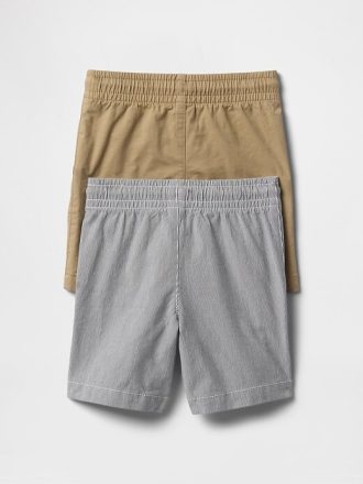 Pantalones cortos para bebés y niños pequeños (paquete de 2)