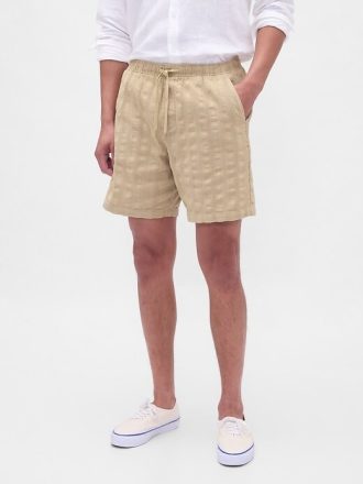 Pantalones cortos texturizados fáciles de usar de 7″