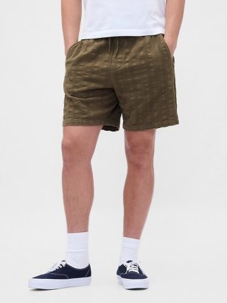Pantalones cortos texturizados fáciles de usar de 7″