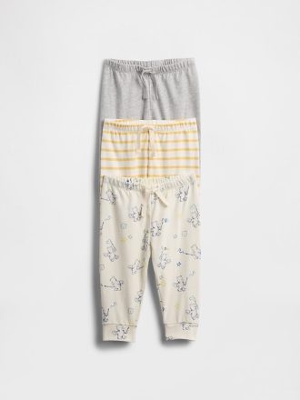 Pantalones de algodón orgánico Baby First Favorites (paquete de 3)