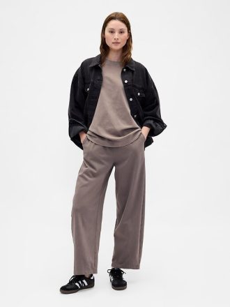 Pantalones de algodón orgánico de peso pesado Pantalones de algodón orgánico de peso pesado