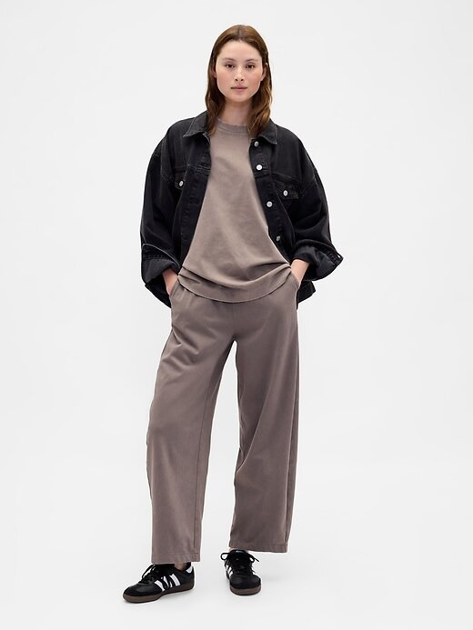 Pantalones de algodón orgánico de peso pesado Pantalones de algodón orgánico de peso pesado