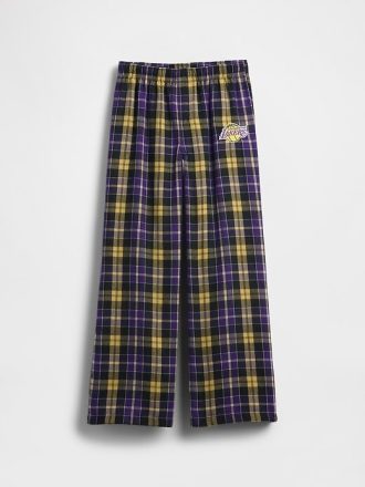 Pantalones de pijama de franela de Los Angeles Lakers de la NBA para niños