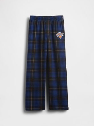 Pantalones de pijama de franela de los New York Knicks de la NBA para niños