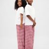 Pantalones de pijama de franela reciclada para niños Pantalones de pijama de franela reciclada para niños