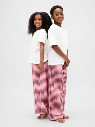 Pantalones de pijama de franela reciclada para niños