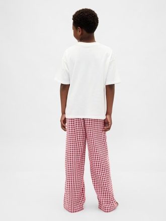 Pantalones de pijama de franela reciclada para niños