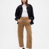 Pantalones de sarga de tiro medio Pantalones de sarga de tiro medio