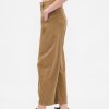 Pantalones de sarga de tiro medio Pantalones de sarga de tiro medio