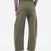 Pantalones de sarga de tiro medio Pantalones de sarga de tiro medio