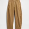 Pantalones de sarga de tiro medio Pantalones de sarga de tiro medio
