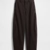 Pantalones de sarga de tiro medio Pantalones de sarga de tiro medio