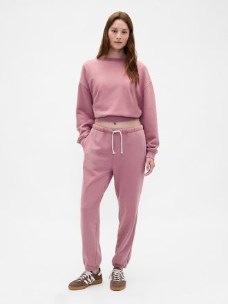 Pantalones deportivos ajustados de felpa francesa de peso pesado
