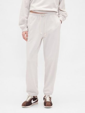 Pantalones deportivos ajustados de felpa francesa de peso pesado