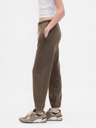 Pantalones deportivos ajustados de felpa francesa de peso pesado