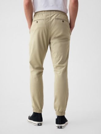 Pantalones deportivos ajustados de lona