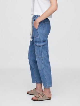 Pantalones deportivos cargo de mezclilla fáciles de usar