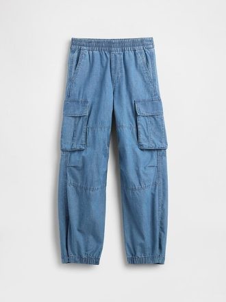 Pantalones deportivos holgados de mezclilla para niños