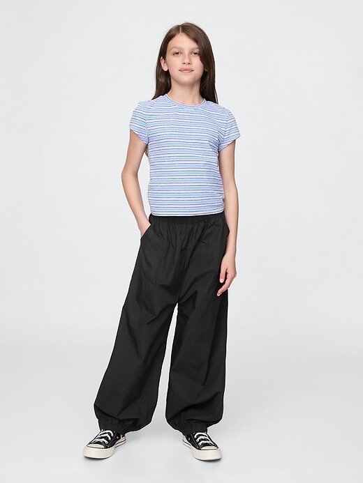 Pantalones deportivos holgados de popelina para niños Pantalones deportivos holgados de popelina para niños