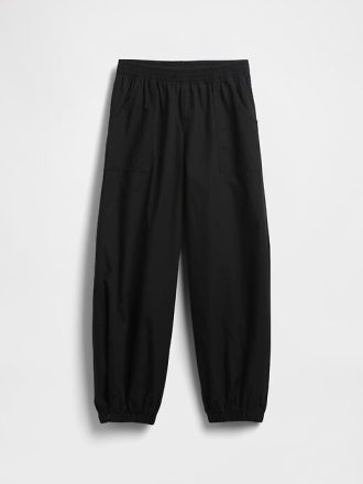 Pantalones deportivos holgados de popelina para niños