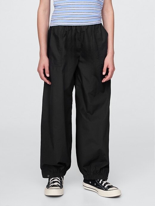Pantalones deportivos holgados de popelina para niños Pantalones deportivos holgados de popelina para niños