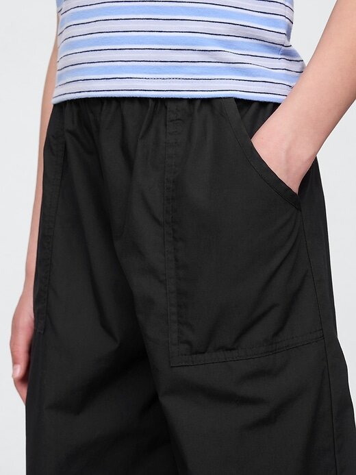 Pantalones deportivos holgados de popelina para niños Pantalones deportivos holgados de popelina para niños