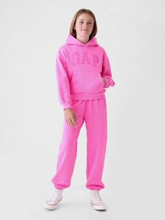 Pantalones deportivos vintage con logotipo suave para niños