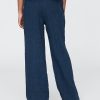 Pantalones holgados de mezclilla de gasa arrugada para niños