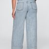 Pantalones holgados de mezclilla ultrasuave de tiro medio Pantalones holgados de mezclilla ultrasuave de tiro medio