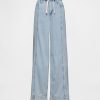 Pantalones holgados de mezclilla ultrasuave de tiro medio Pantalones holgados de mezclilla ultrasuave de tiro medio