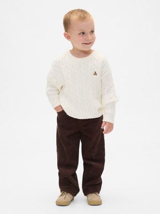 Pantalones holgados de pana para bebés y niños pequeños