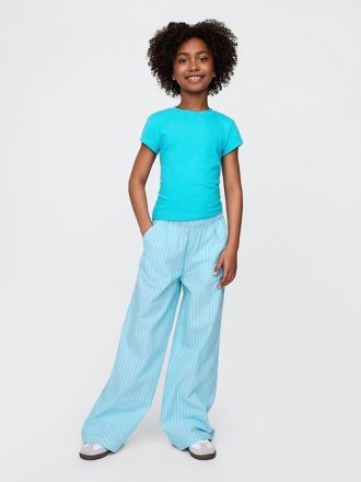 Pantalones holgados de popelina para niños