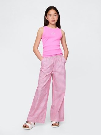Pantalones holgados de popelina para niños