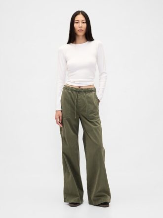 Pantalones holgados de tiro medio y fáciles de poner Pantalones holgados de tiro medio y fáciles de poner