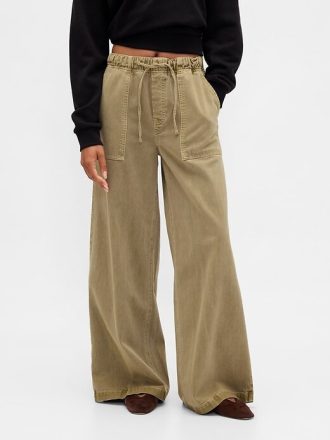 Pantalones holgados de tiro medio y fáciles de poner Pantalones holgados de tiro medio y fáciles de poner