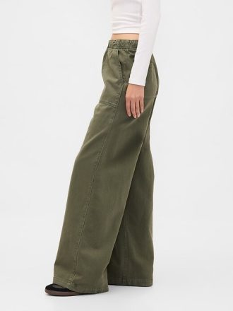 Pantalones holgados de tiro medio y fáciles de poner Pantalones holgados de tiro medio y fáciles de poner
