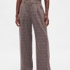 Pantalones plisados de sarga cepillada de tiro alto 365 Pantalones plisados de sarga cepillada de tiro alto 365