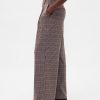 Pantalones plisados de sarga cepillada de tiro alto 365 Pantalones plisados de sarga cepillada de tiro alto 365