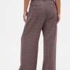 Pantalones plisados de sarga cepillada de tiro alto 365 Pantalones plisados de sarga cepillada de tiro alto 365
