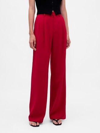 Pantalones plisados de tiro alto 365 Pantalones plisados de tiro alto 365