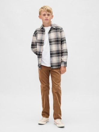 Pantalones rectos originales de pana para niños de los 90