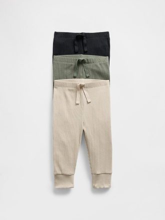 Pantalones TinyRib favoritos para bebés (paquete de 3)